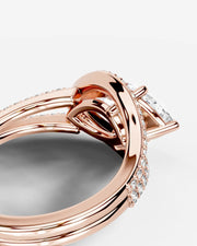Sia Halo (Marquise) 14k Rose Gold 002