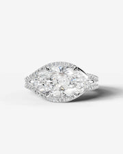 Sia Halo (Marquise) Platinum 001