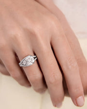 Sia Halo (Pear) Platinum 006