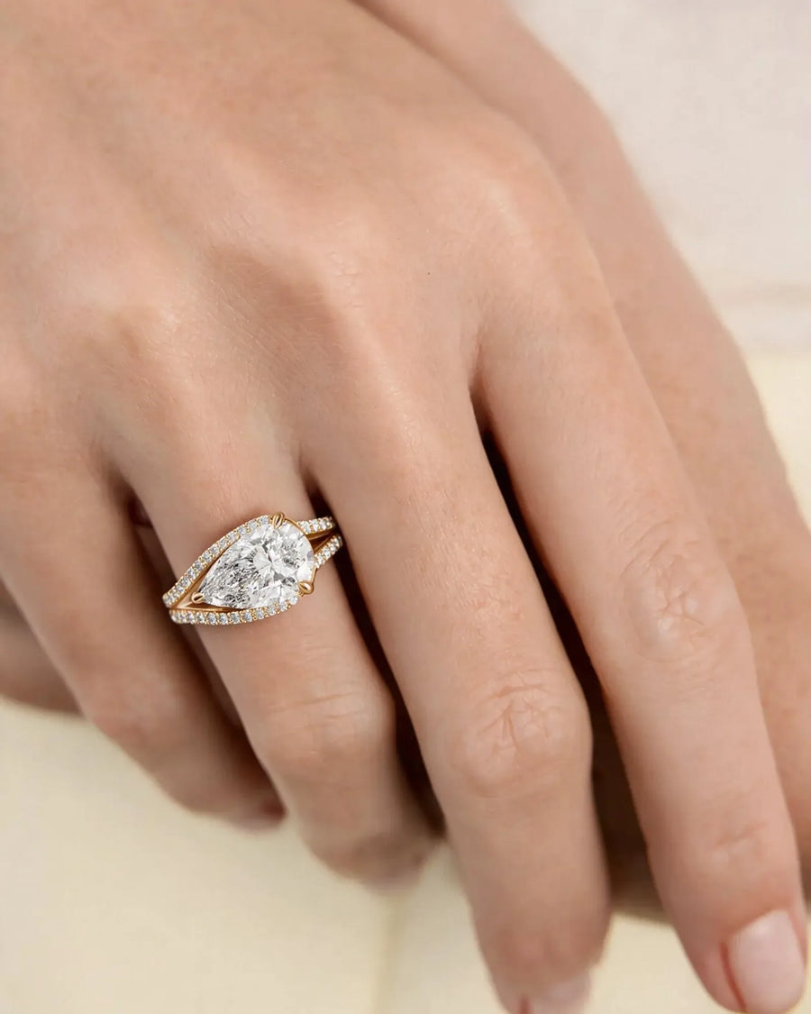 Sia Halo (Pear) 14k Yellow Gold 006