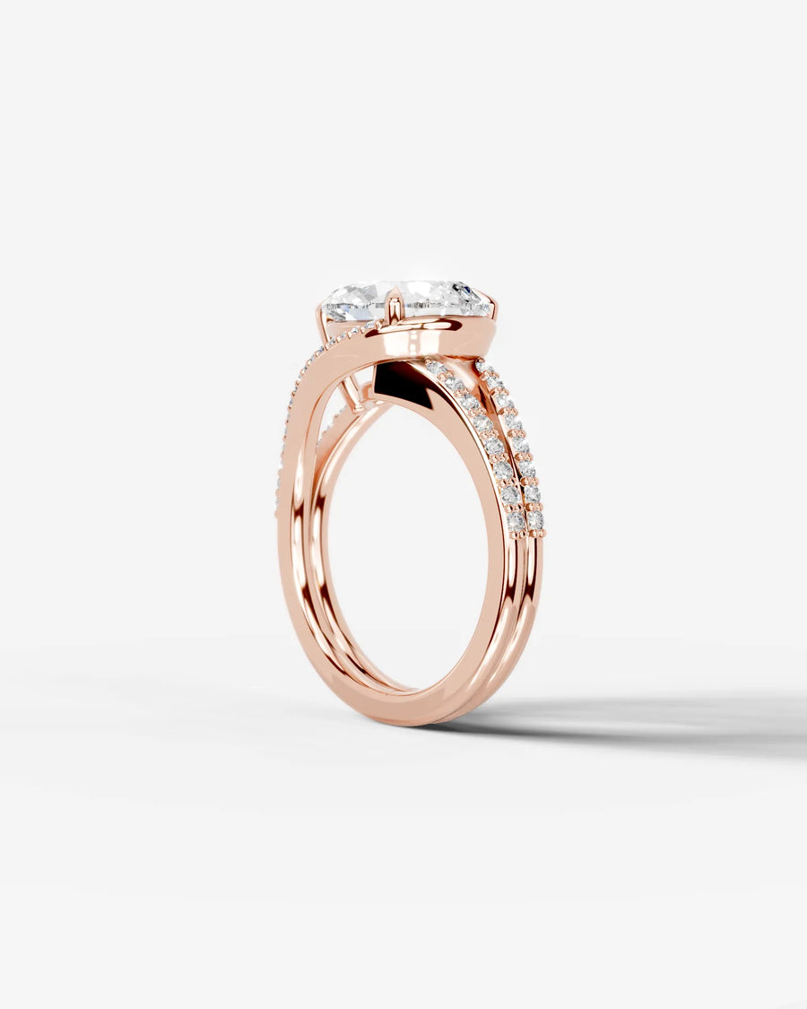 Sia Halo (Pear) 14k Rose Gold 002