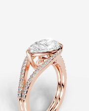 Sia Halo (Pear) 14k Rose Gold 003
