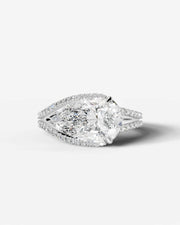 Sia Halo (Pear) 18k White Gold 001