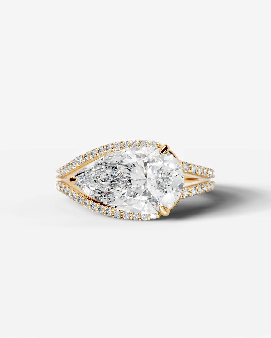 Sia Halo (Pear) 18k Yellow Gold 001