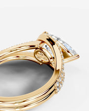 Sia Halo (Pear) 14k Yellow Gold 005