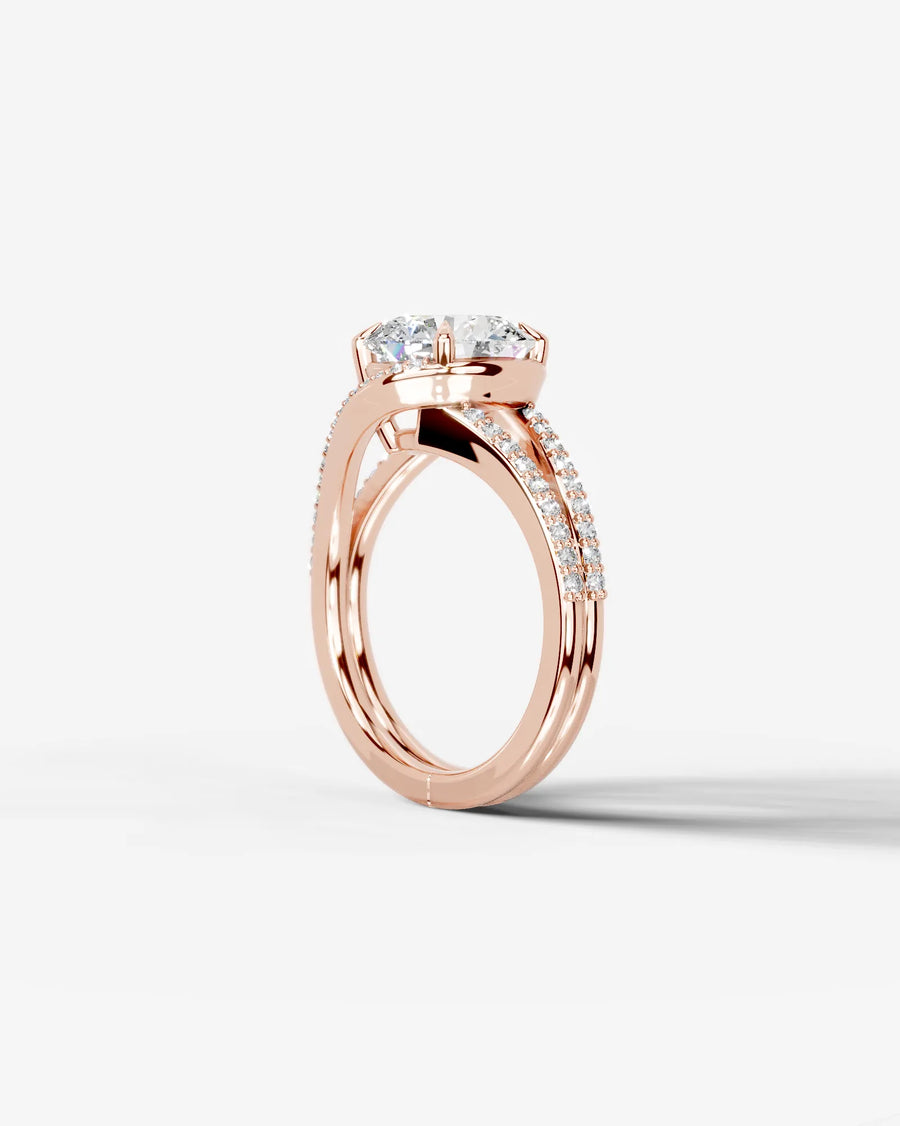 Sia Halo (Round) 14k Rose Gold 004