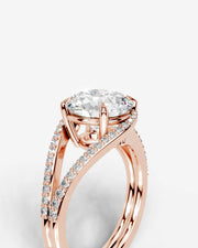 Sia Halo (Round) 14k Rose Gold 005