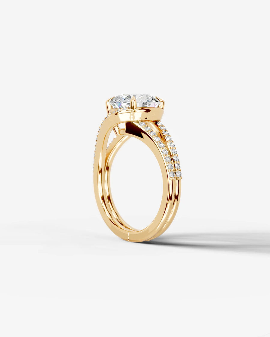 Sia Halo (Round) 14k Yellow Gold 004