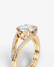 Sia Halo (Round) 14k Yellow Gold 005