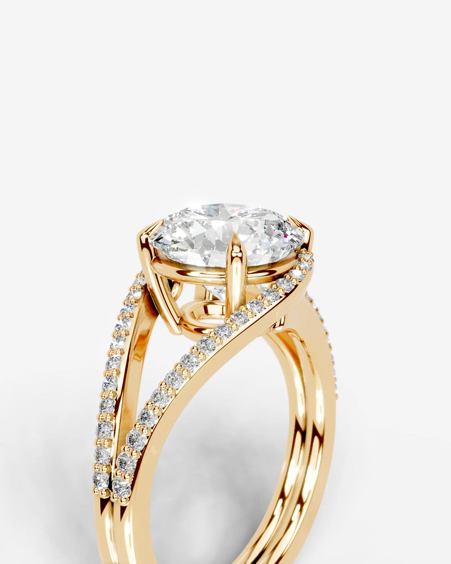 Sia Halo (Round) 18k Yellow Gold 005