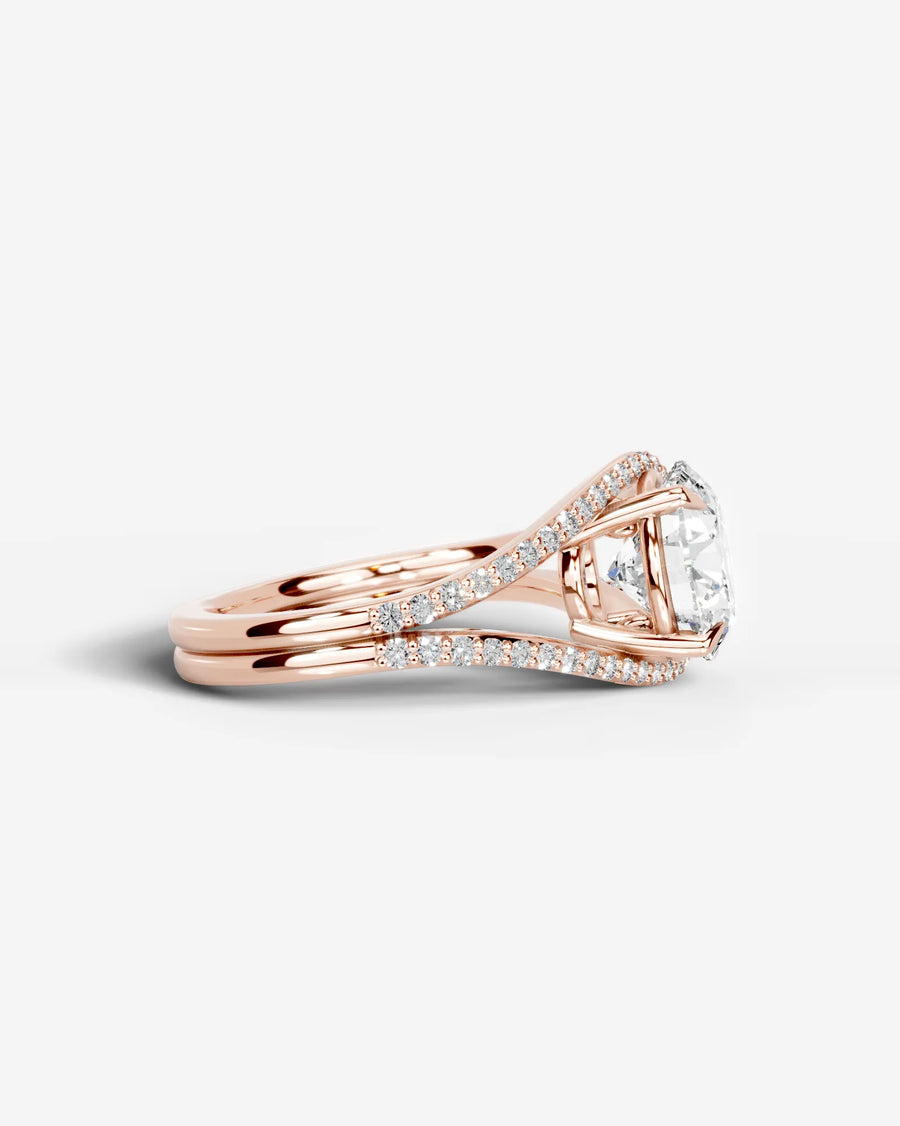 Sia Halo (Round) 14k Rose Gold 003