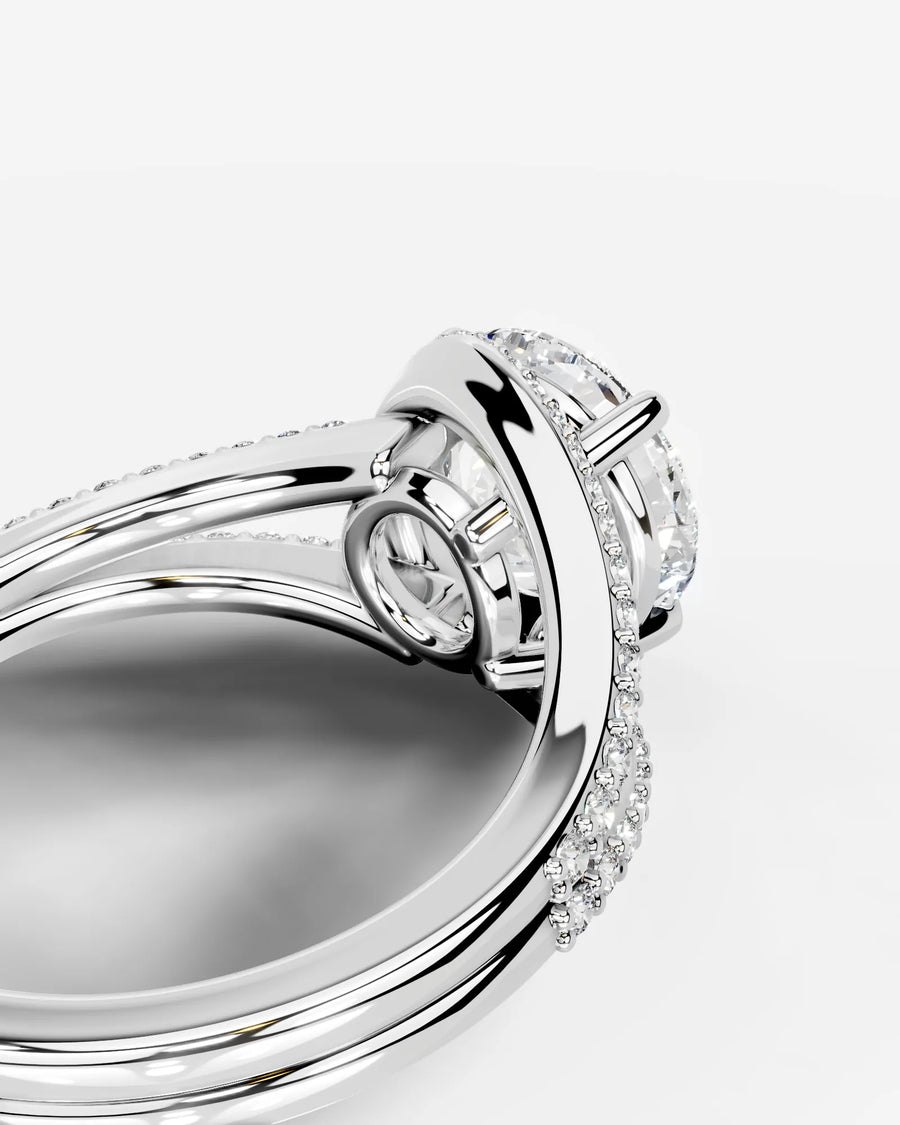 Sia Halo (Round) 14k White Gold 002