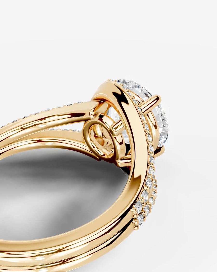Sia Halo (Round) 18k Yellow Gold 002