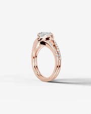Sia Halo (Cushion) 14k Rose Gold 004