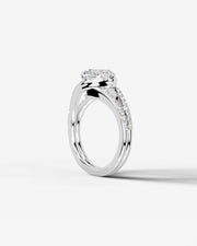 Sia Halo (Cushion) 14k White Gold 004