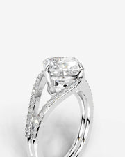 Sia Halo (Cushion) Platinum 005