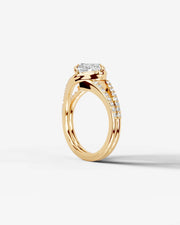 Sia Halo (Cushion) 14k Yellow Gold 004
