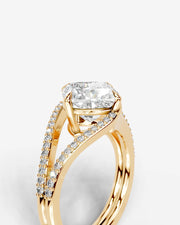 Sia Halo (Cushion) 18k Yellow Gold 005