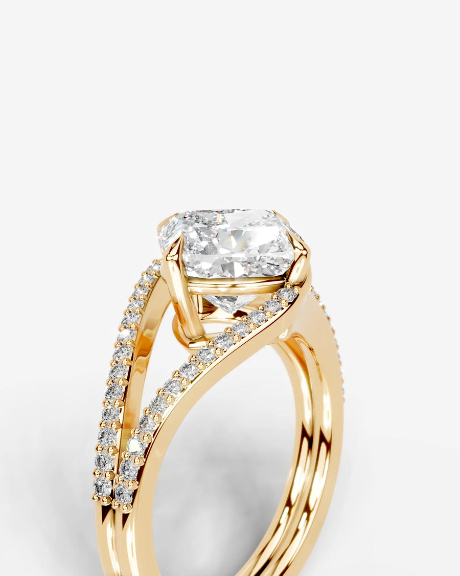 Sia Halo (Cushion) 18k Yellow Gold 005