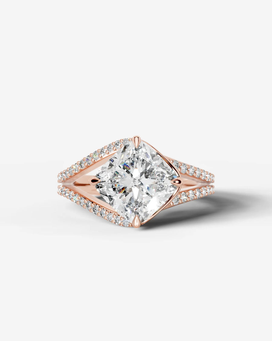 Sia Halo (Cushion) 14k Rose Gold 001
