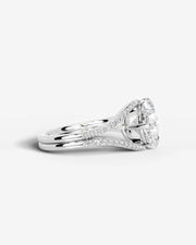 Sia Halo (Cushion) 18k White Gold 003