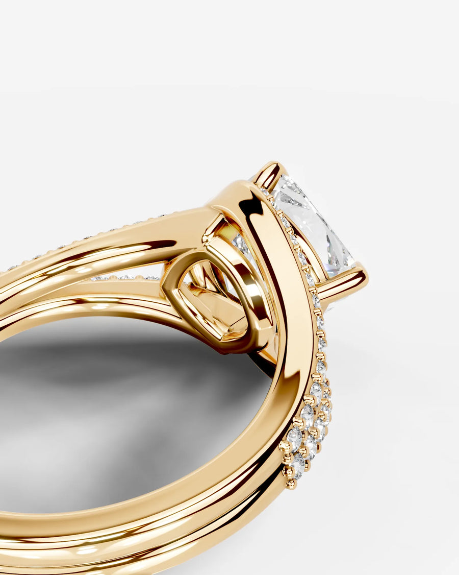 Sia Halo (Cushion) 18k Yellow Gold 002