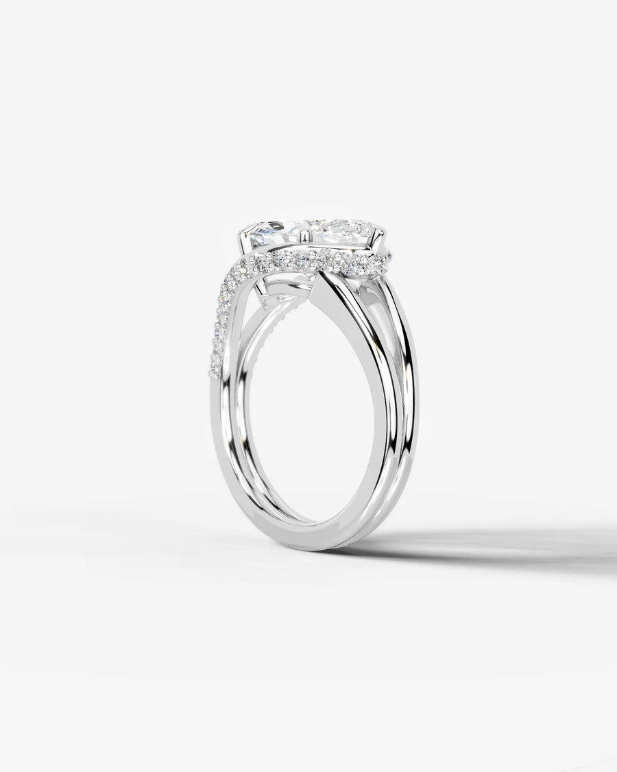 Sia Hidden (Marquise) Platinum 004