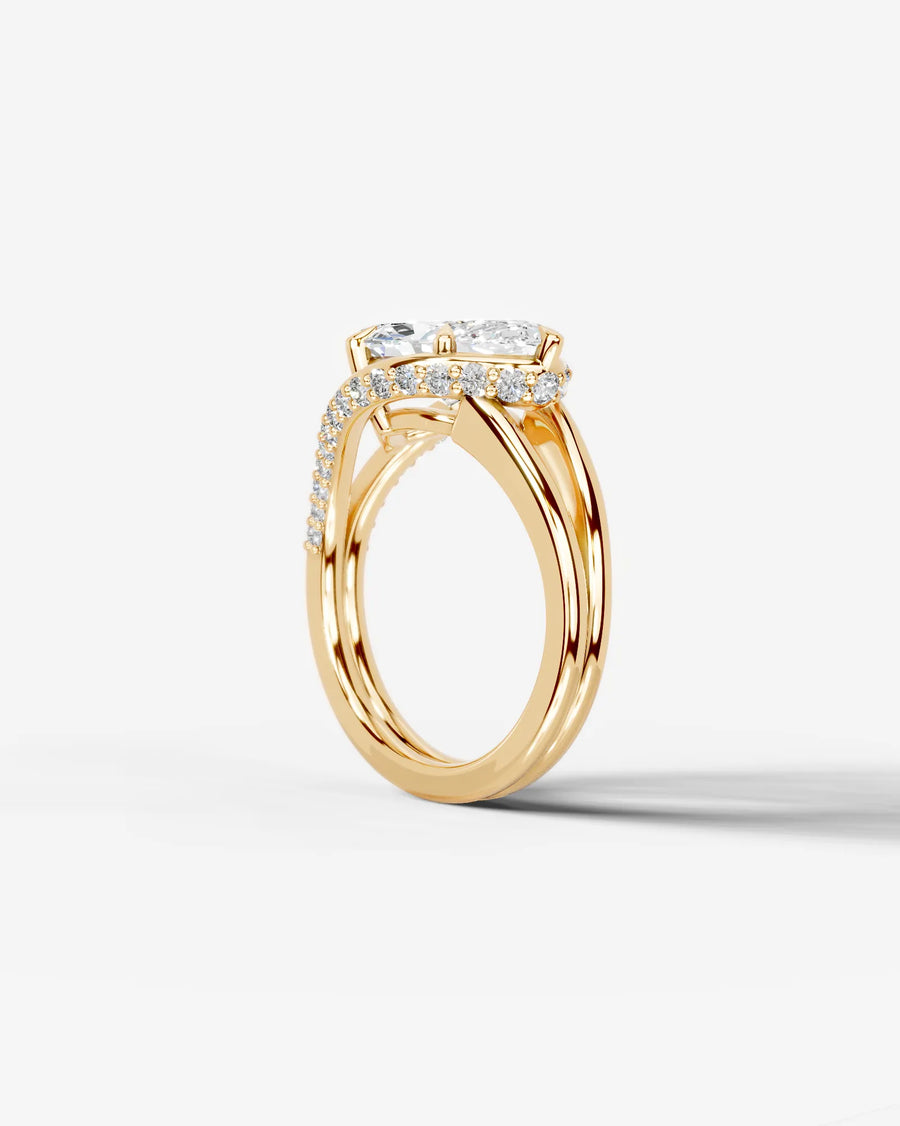Sia Hidden (Marquise) 18k Yellow Gold 004