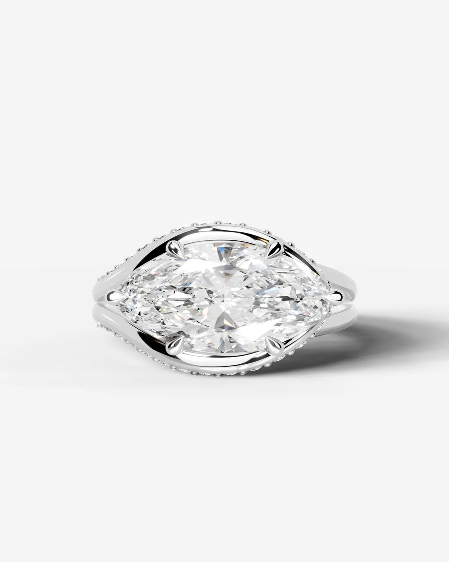 Sia Hidden (Marquise) Platinum 001
