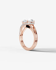 Sia Hidden (Pear) 14k Rose Gold 004