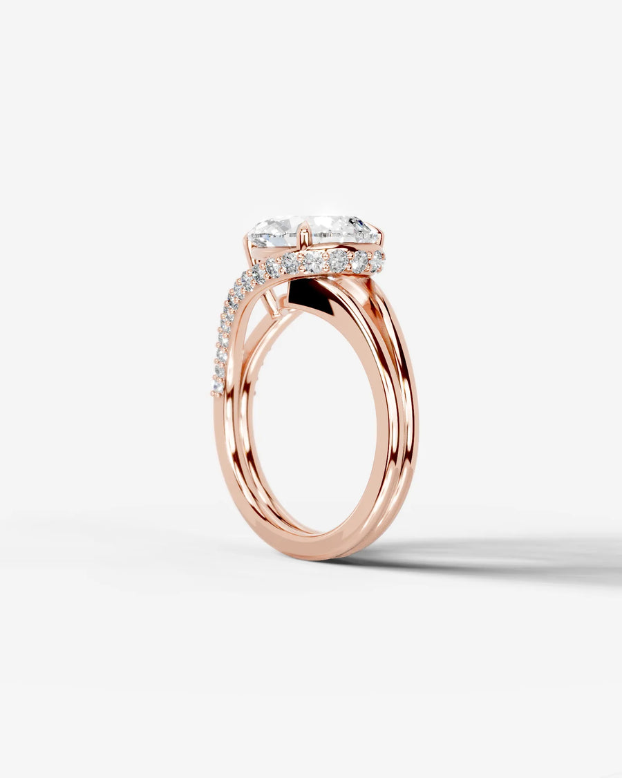 Sia Hidden (Pear) 14k Rose Gold 004