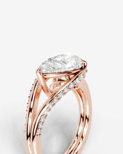 Sia Hidden (Pear) 14k Rose Gold 005