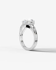 Sia Hidden (Pear) 14k White Gold 004
