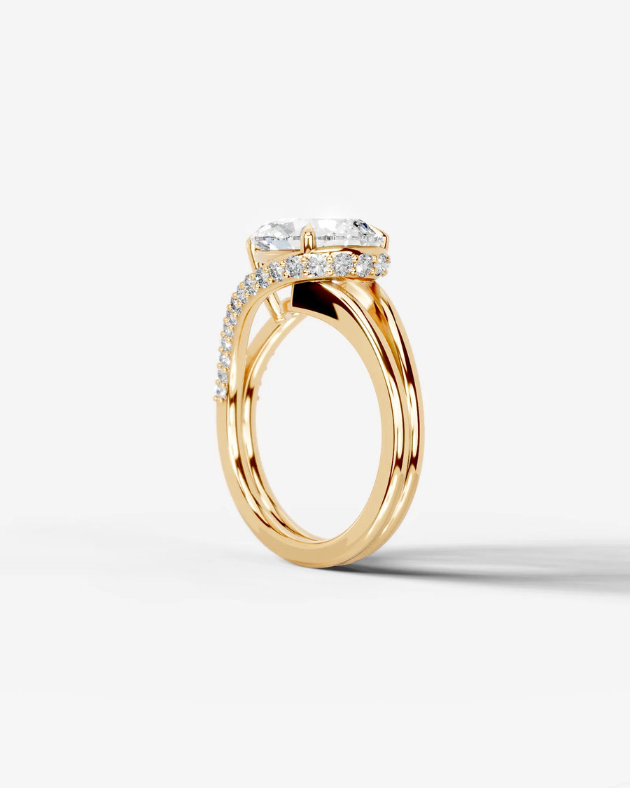 Sia Hidden (Pear) 18k Yellow Gold 004
