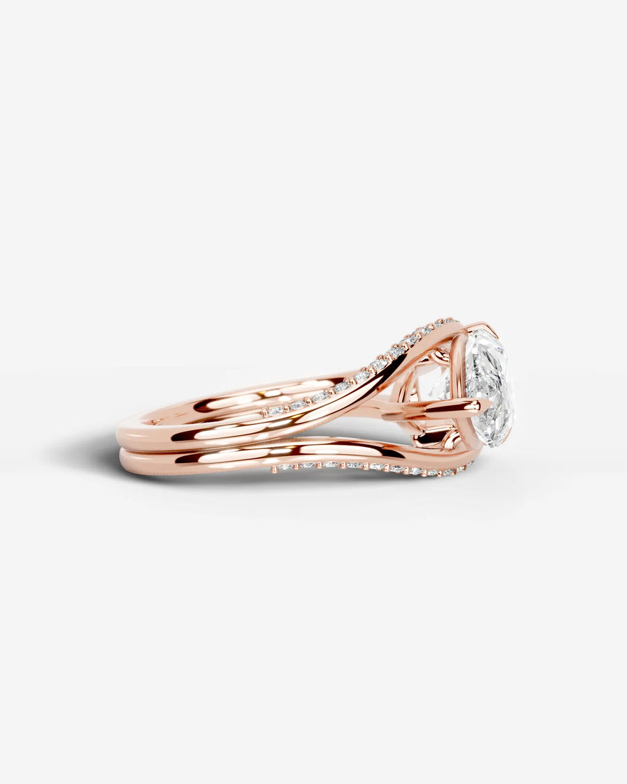 Sia Hidden (Pear) 14k Rose Gold 003