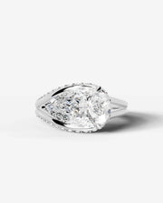 Sia Hidden (Pear) 18k White Gold 001