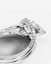 Sia Hidden (Pear) 18k White Gold 002