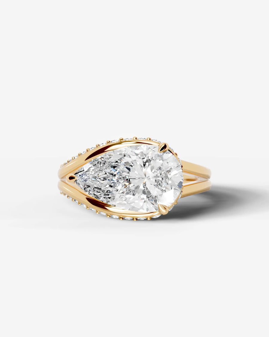 Sia Hidden (Pear) 14k Yellow Gold 001