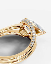 Sia Hidden (Pear) 18k Yellow Gold 002