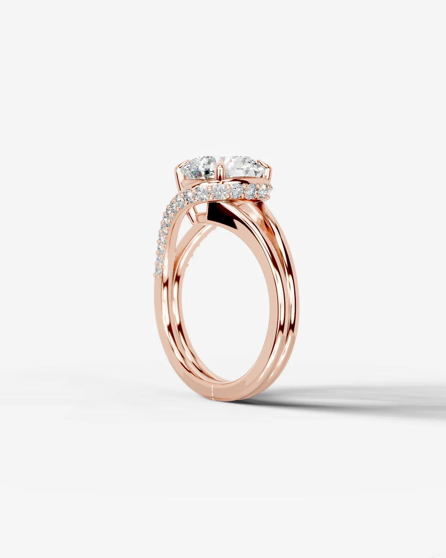 Sia Hidden (Round) 14k Rose Gold 004