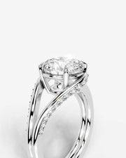 Sia Hidden (Round) 18k White Gold 005