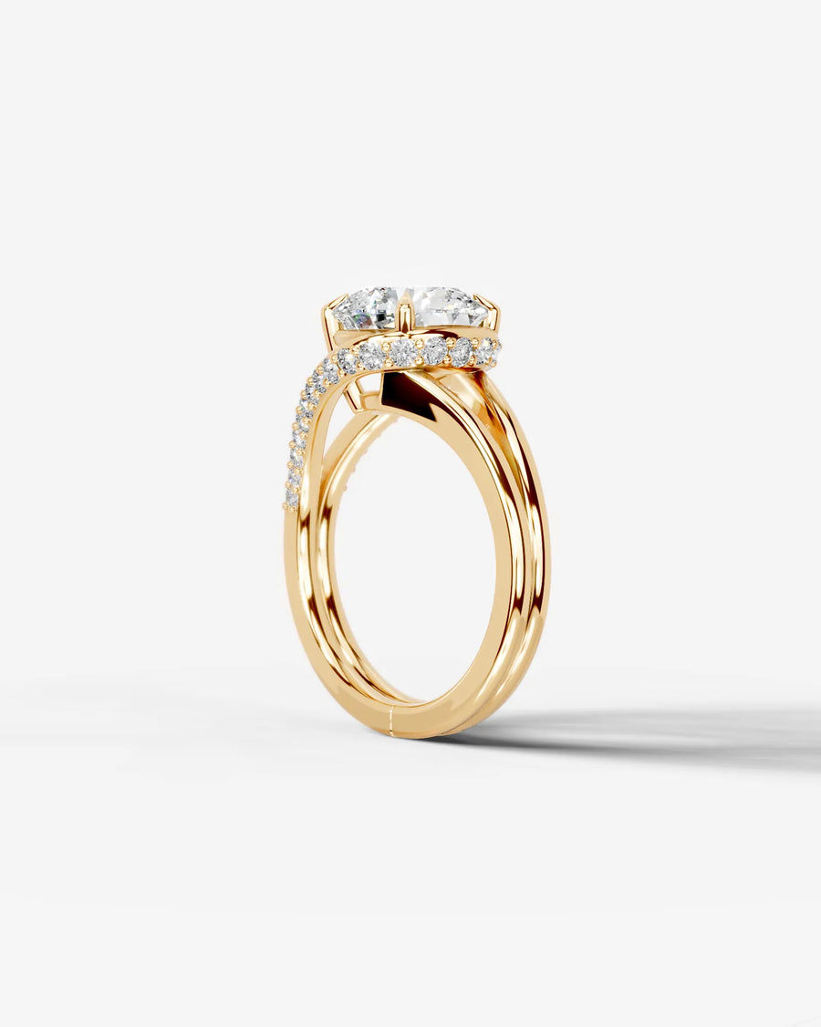 Sia Hidden (Round) 14k Yellow Gold 004