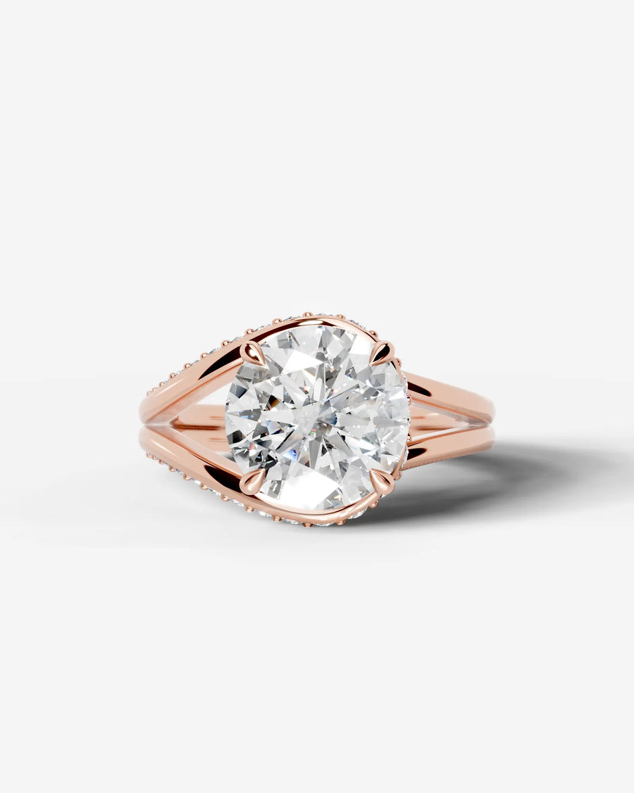 Sia Hidden (Round) 14k Rose Gold 001