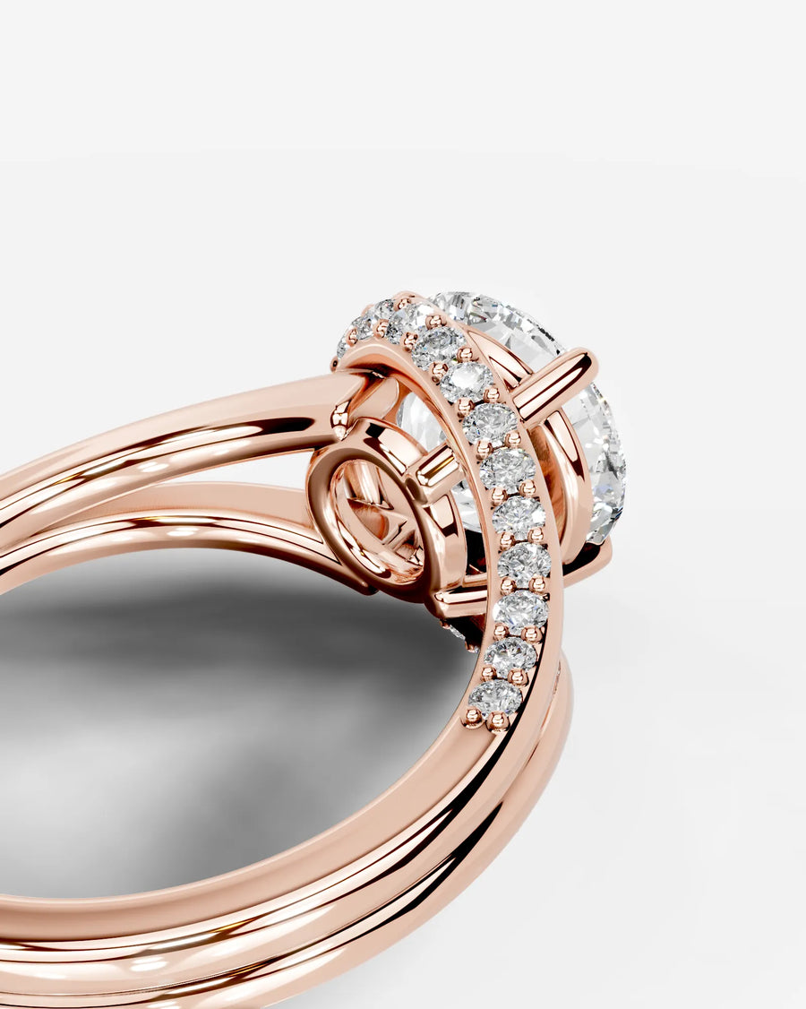 Sia Hidden (Round) 14k Rose Gold 002