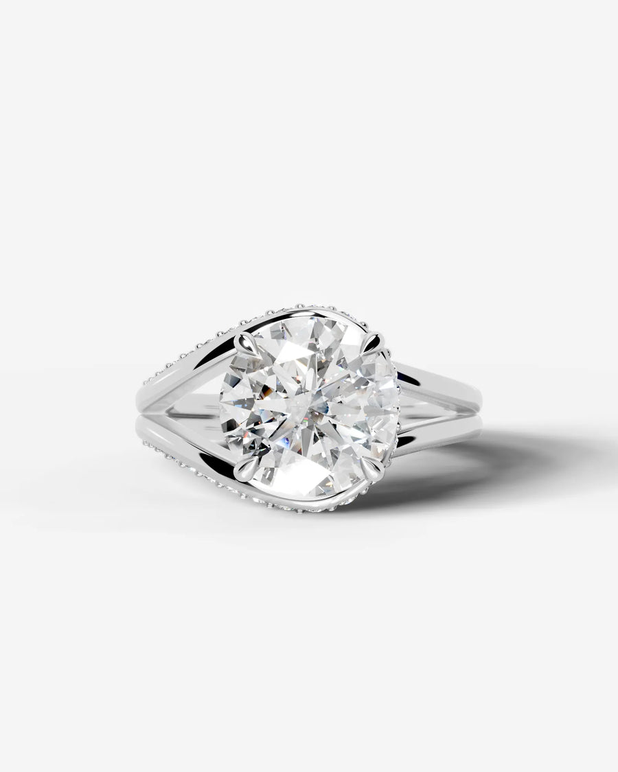 Sia Hidden (Round) 18k White Gold 001