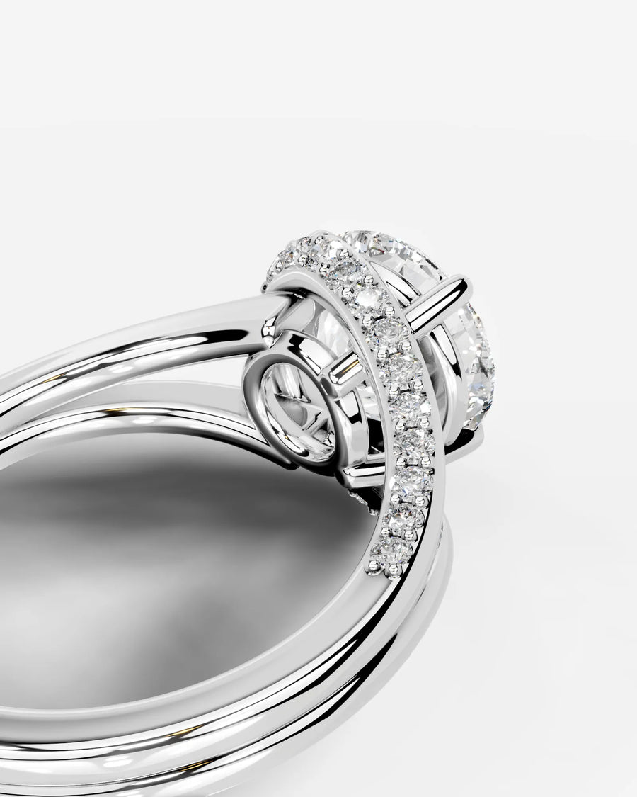 Sia Hidden (Round) 18k White Gold 002