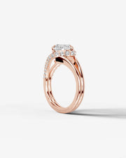 Sia Hidden (Cushion) 14k Rose Gold 004