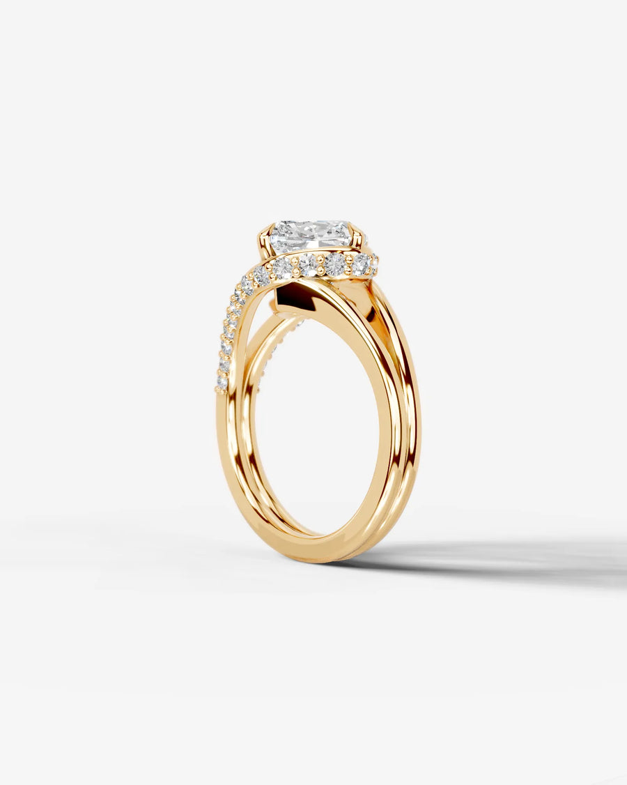 Sia Hidden (Cushion) 18k Yellow Gold 004