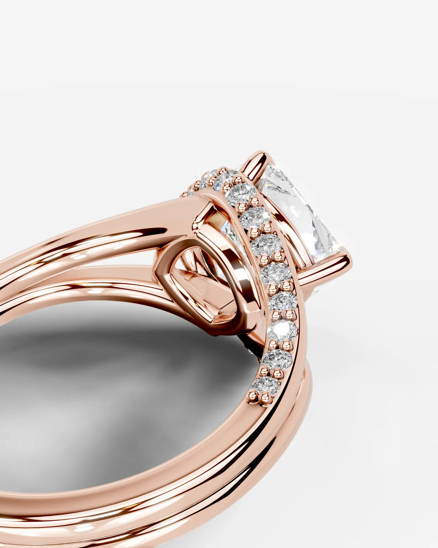 Sia Hidden (Cushion) 14k Rose Gold 002