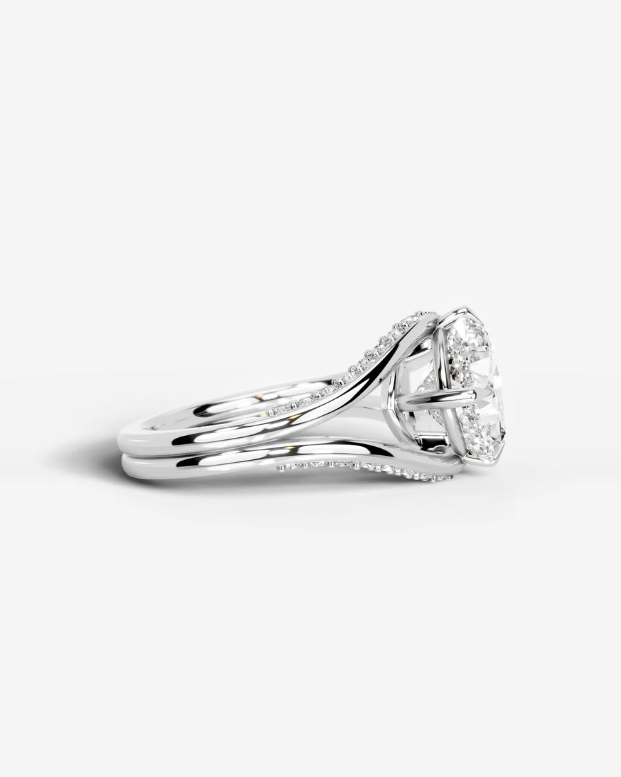 Sia Hidden (Cushion) Platinum 003